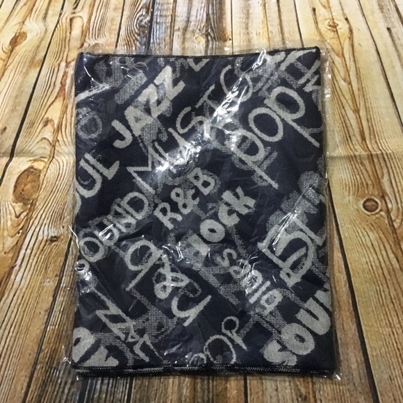 🍁 Blue Jazz R&B Rock Cashmere Feel Scarf - Picture 1 of 3